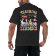 Teaching Future Leaders Groovy Teacher Back To School Men's Back Print T-Shirt, trending gift