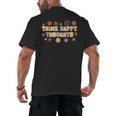 Think Happy Thoughts Teens Spring Positive Message Teachers For Men Women Girls Kids Men's Back Print T-Shirt, trending gift