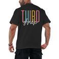 Third Grade Girls Boys Teacher Team 3rd Grade Squad Men's Back Print T-Shirt, trending gift