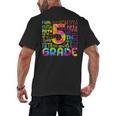 Tie Dye 5th Grade Typography Team Fifth Grade Teacher For Men Women Girls Kids Men's Back Print T-Shirt, trending gift