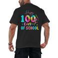 Tie Dye Happy 100th Day Of School Teacher Student 100 Days Men's Back Print T-Shirt, trending gift Tie Dye Happy 100th Day Of School Teacher Student 100 Days Men's Back Print T-Shirt, trending gift