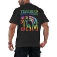 Tie Dye Teaching Social Studies Is My Jam Sunglasses Teacher Men's Back Print T-Shirt, trending gift Tie Dye Teaching Social Studies Is My Jam Sunglasses Teacher Men's Back Print T-Shirt, trending gift