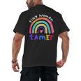 Tiny Human Tamer Watercolor Rainbow Daycare Teacher Men's Back Print T-Shirt, trending gift Tiny Human Tamer Watercolor Rainbow Daycare Teacher Men's Back Print T-Shirt, trending gift