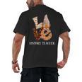 History Teacher Love Autumn Fall Gnome For Teachers For Men Women Men's Back Print T-Shirt, trending gift