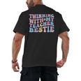Twinning With My Teacher Bestie Teaching Partner Men's Back Print T-Shirt, trending gift