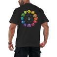Unique For Artists By ADS Color Wheel Educational Art Teacher Dog Themed Artist Small Men's Back Print T-Shirt, trending gift Unique For Artists By ADS Color Wheel Educational Art Teacher Dog Themed Artist Small Men's Back Print T-Shirt, trending gift