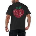 Valentines Day Teacher Hearts Apple Love Teach Women Men Men's Back Print T-Shirt, trending gift