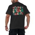 Verry Merry Speech Language Pathologist Teacher Christmas Men's Back Print T-Shirt, trending gift Verry Merry Speech Language Pathologist Teacher Christmas Men's Back Print T-Shirt, trending gift