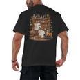 Vintage Ghost Book Reading Pumpkin Gothic Halloween Teachers Men's Back Print T-Shirt, trending gift Vintage Ghost Book Reading Pumpkin Gothic Halloween Teachers Men's Back Print T-Shirt, trending gift