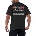 Vintage Teacher Knows More Than She Says Outfit Definition Men's Back Print T-Shirt, trending gift Vintage Teacher Knows More Than She Says Outfit Definition Men's Back Print T-Shirt, trending gift