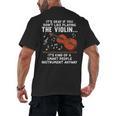 Violin Player Costume For Men Women Violin Teacher Violinist Men's Back Print T-Shirt, trending gift