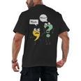 Wait What English Teacher Grammar Police Grammarian Men's Back Print T-Shirt, trending gift
