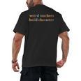 Weird Teachers Build Character Teacher Back To School Men's Back Print T-Shirt, trending gift Weird Teachers Build Character Teacher Back To School Men's Back Print T-Shirt, trending gift