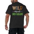 Wild About 3rd Grade Teacher Student Third Grade Zoo Safari Men Women Girls Kids Men's Back Print T-Shirt, trending gift