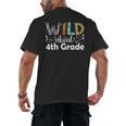Wild About 4th Grade First Day Of School Teacher Student Men's Back Print T-Shirt, trending gift Wild About 4th Grade First Day Of School Teacher Student Men's Back Print T-Shirt, trending gift