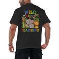 Wild About Teaching Safari Jungle School Teacher Men's Back Print T-Shirt, trending gift Wild About Teaching Safari Jungle School Teacher Men's Back Print T-Shirt, trending gift