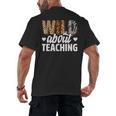 Wild About Teaching Teacher Teaching Back To School Men's Back Print T-Shirt, trending gift