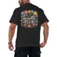 Wildflower 4th Fourth Grade Floral Back To School Teacher Men's Back Print T-Shirt, trending gift
