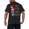 I Will Drink Coffee Here Or There Teacher Teaching Men's Back Print T-Shirt, trending gift I Will Drink Coffee Here Or There Teacher Teaching Men's Back Print T-Shirt, trending gift