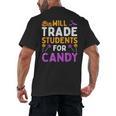 Will Trade Students For Candy Cute Halloween Costume Teacher For Men Women Kids Men's Back Print T-Shirt, trending gift