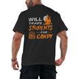 Will Trade Students For Candy Halloween Costume Teacher Men's Back Print T-Shirt, trending gift Will Trade Students For Candy Halloween Costume Teacher Men's Back Print T-Shirt, trending gift