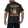 Will Trade Students For Candy Teacher Ghost Halloween Men's Back Print T-Shirt, trending gift Will Trade Students For Candy Teacher Ghost Halloween Men's Back Print T-Shirt, trending gift