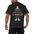 Which Witch Is Which Halloween Grammar Teacher Costume Men's Back Print T-Shirt, trending gift