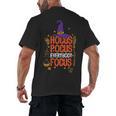 Witchy Halloween Hocus Pocus Everybody Focus Teacher Pumpkin Men's Back Print T-Shirt, trending gift Witchy Halloween Hocus Pocus Everybody Focus Teacher Pumpkin Men's Back Print T-Shirt, trending gift