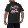 Xmas Lighting Santa's Favorite Math Teacher Christmas Men's Back Print T-Shirt, trending gift Xmas Lighting Santa's Favorite Math Teacher Christmas Men's Back Print T-Shirt, trending gift