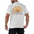 Back To School Hello Preschool For Kids Teacher Women Men's Back Print T-Shirt, trending gift