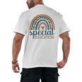 Cute Special Education Leopard Print SPED Teacher Idea Men's Back Print T-Shirt, trending gift Cute Special Education Leopard Print SPED Teacher Idea Men's Back Print T-Shirt, trending gift