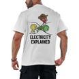 Electricity Explained Physics Nerd I Teacher School Men's Back Print T-Shirt, trending gift Electricity Explained Physics Nerd I Teacher School Men's Back Print T-Shirt, trending gift