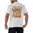 Fall In Love With Science Math Teacher Fall Thanksgiving Men's Back Print T-Shirt, trending gift Fall In Love With Science Math Teacher Fall Thanksgiving Men's Back Print T-Shirt, trending gift