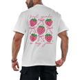 First Grade Is My Jam Strawberry First Grade Teacher Women Men's Back Print T-Shirt, trending gift