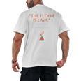 The Floor Is Lava For History Lovers & Teachers Premium Tri-Blend Men's Back Print T-Shirt, trending gift The Floor Is Lava For History Lovers & Teachers Premium Tri-Blend Men's Back Print T-Shirt, trending gift