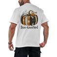 Fun Fall Book Lover Cute Teacher Student Halloween Men's Back Print T-Shirt, trending gift