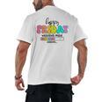 Happy Friyay Teacher School Friday Weekend Vibes Men's Back Print T-Shirt, trending gift Happy Friyay Teacher School Friday Weekend Vibes Men's Back Print T-Shirt, trending gift