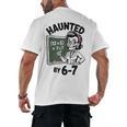 Haunted 67 Skeleton Math Teacher Halloween Costume Math Pun Men's Back Print T-Shirt, trending gift Haunted 67 Skeleton Math Teacher Halloween Costume Math Pun Men's Back Print T-Shirt, trending gift