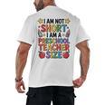 I'm Not Short I'm A Preschool Teacher Size Quote Women Men's Back Print T-Shirt, trending gift I'm Not Short I'm A Preschool Teacher Size Quote Women Men's Back Print T-Shirt, trending gift