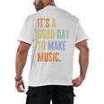 It's A Good Day To Make Music Music Lover Teacher Men's Back Print T-Shirt, trending gift It's A Good Day To Make Music Music Lover Teacher Men's Back Print T-Shirt, trending gift