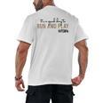 It's a Good Day To Run And Play Leopard PE Teacher Life Men's Back Print T-Shirt, trending gift It's a Good Day To Run And Play Leopard PE Teacher Life Men's Back Print T-Shirt, trending gift