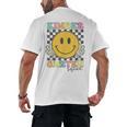Kindergarten Squad Smile Face Teachers Kids Back To School Men's Back Print T-Shirt, trending gift