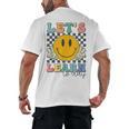 Let's Learn Today Smile Face Back To School For Teacher Kids Men's Back Print T-Shirt, trending gift Let's Learn Today Smile Face Back To School For Teacher Kids Men's Back Print T-Shirt, trending gift