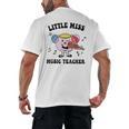 Little Miss Music Teacher Music Teacher Team Men's Back Print T-Shirt, trending gift
