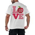 Love Kindergarten Cute Apple School Teacher Men's Back Print T-Shirt, trending gift