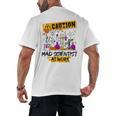 Mad Scientist Halloween Costume Science Teacher Men's Back Print T-Shirt, trending gift