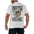 Newtons First Law Physics Jokes Science Teacher Men's Back Print T-Shirt, trending gift Newtons First Law Physics Jokes Science Teacher Men's Back Print T-Shirt, trending gift