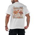 One Thankful Teacher Thanksgiving Groovy Fall Autumn Teacher Men's Back Print T-Shirt, trending gift One Thankful Teacher Thanksgiving Groovy Fall Autumn Teacher Men's Back Print T-Shirt, trending gift
