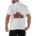 Reading Books Librarian Reader Nerd I'm Ok Teacher School Men's Back Print T-Shirt, trending gift