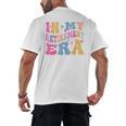 Retro Groovy Retirement Era Retired Teacher Men's Back Print T-Shirt, trending gift Retro Groovy Retirement Era Retired Teacher Men's Back Print T-Shirt, trending gift